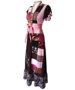 Alternative view of Vestido Hippie Largo patch rosita café