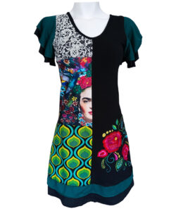 Vestido Simona Dividido negro frida