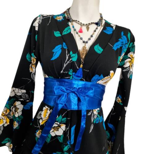 Vestido Dora Sexy ngo fl azul - Imagen 2