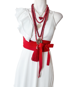 Alternative view of Vestido Jimena blanco