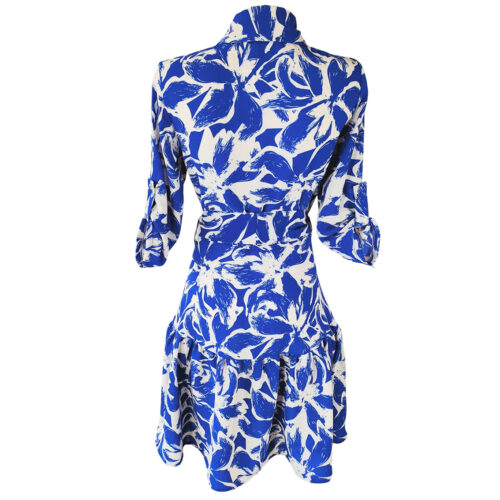 Vestido Talavera Corto mr bco azul - Imagen 3