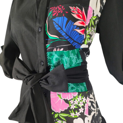 Vestido Talavera Corto ngo patch colores - Imagen 2