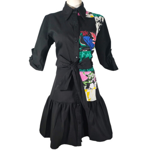 Vestido Talavera Corto ngo patch colores - Imagen 3