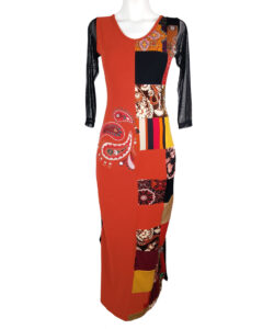 Alternative view of Vestido Monarca Largo ngo shedron patch