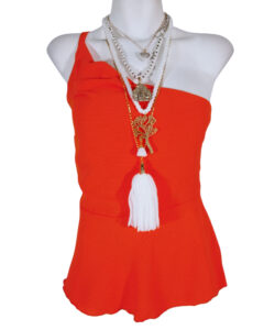 Blusa Estela Olan naranja