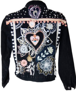 Alternative view of Chamarra mezclilla Boho&Free rosita ojito