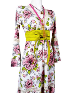 Alternative view of Vestido Dora Largo mcam tulipán rosa