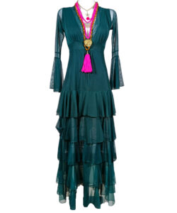 Vestido Dora Olanes mesh alga