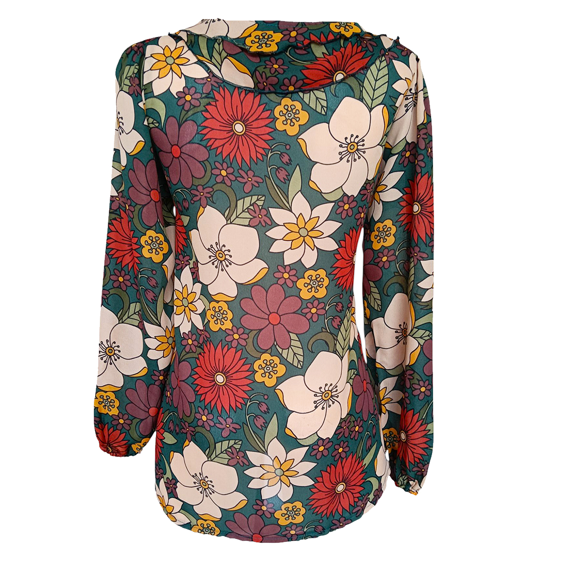 Blusa Aime verde flores - Imagen 4