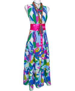 Alternative view of Vestido Camisero Verónica púrpura verde