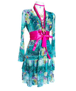 Alternative view of Vestido Dora29 animal p turquesa