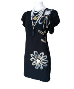 Alternative view of Vestido Floresotas B&F negro