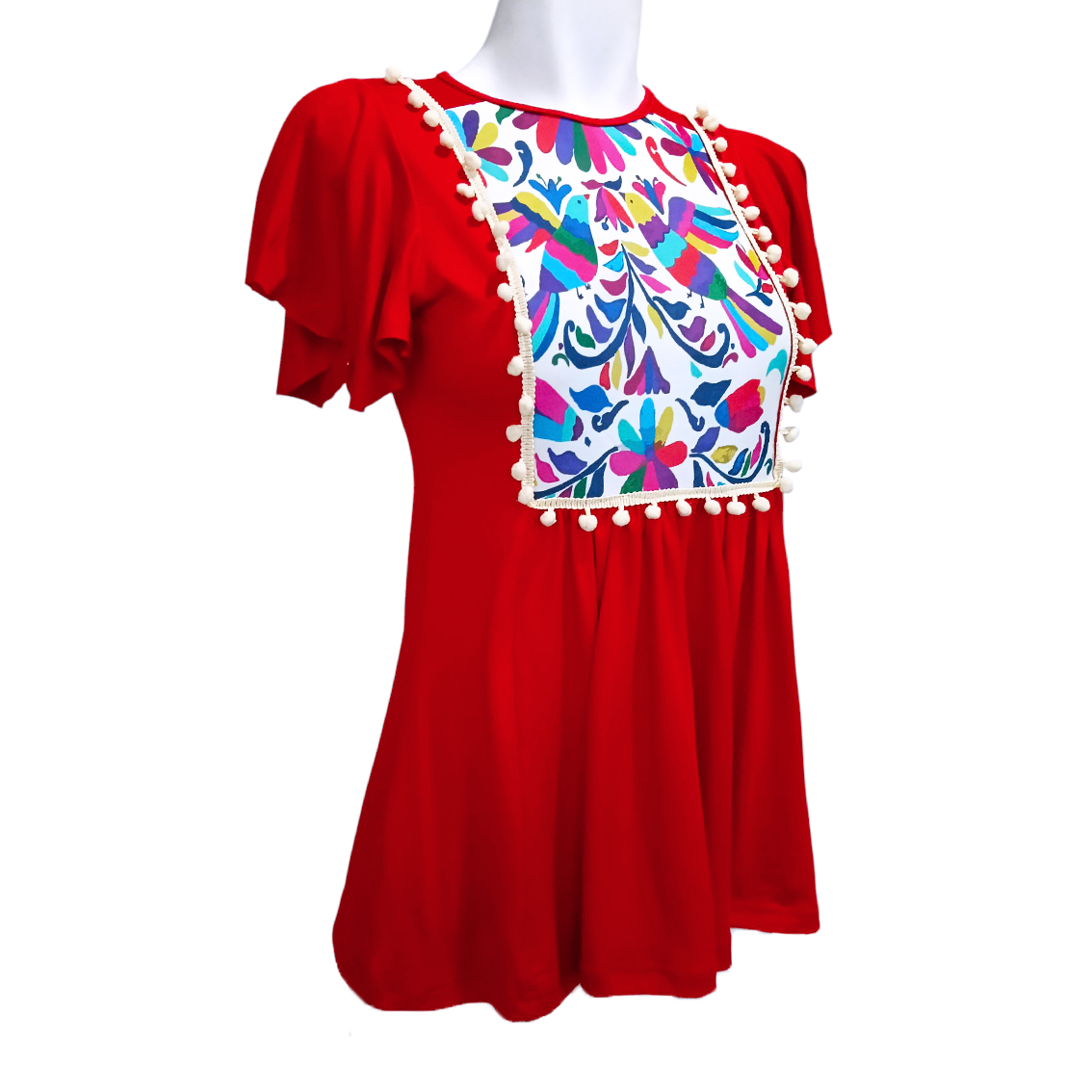 Blusa Toscana roja mexicana Karma Love