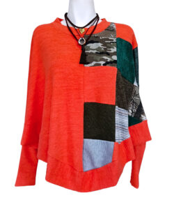 Poncho Karma naranja patch