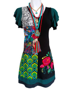 Alternative view of Vestido Simona Dividido negro frida