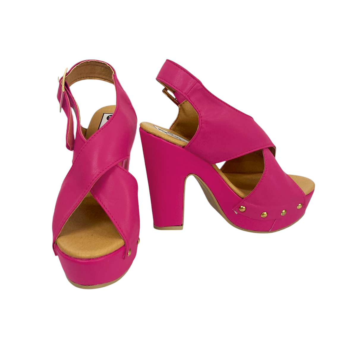 Zapatilla cruzada rosa - Imagen 2