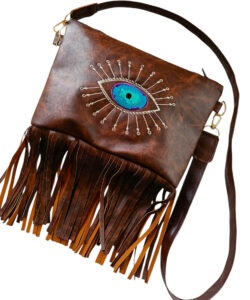 Bolso Flecos Ch café ojo