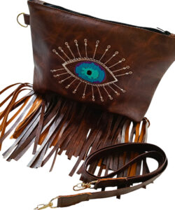 Alternative view of Bolso Flecos Ch café ojo