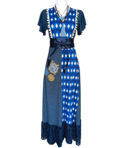 Hippie Largo azul mandalas