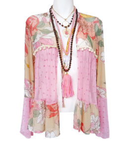 Saco Esfera rosita flores