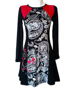 Alternative view of Vestido Centro terciopelo corazones