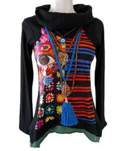 Blusa Simona negro crochet