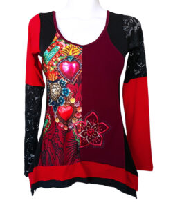 Alternative view of Blusa Simona corazón barroco