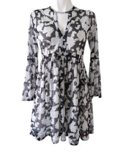 Vestido Melissa negro blanco