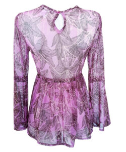 Alternative view of Blusa Melissa rosa flor de lis