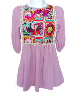 Blusa Toscana rosita mariposas