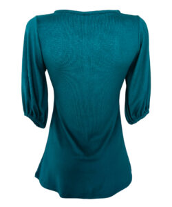 Alternative view of Blusa Toscana verde libélulas