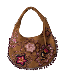 Bolsa Redonda café flores vino