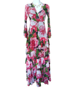 Vestido Dora Olanes flores grandes