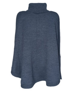 Alternative view of Poncho Karma Bordado azul jaspe