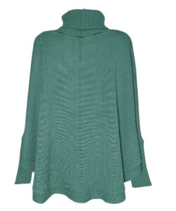 Alternative view of Poncho Karma Bordado verde musgo árbol