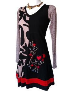 Alternative view of Vestido Simona Divi vaquita negro