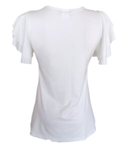 Alternative view of Blusa toscana blanca colibrí