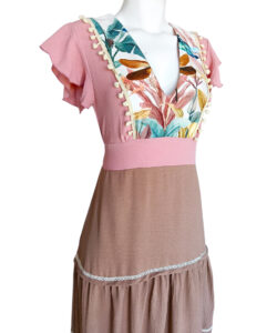 Alternative view of Vestido Denhi olanes rosita libelulas