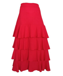 Falda 4 Olanes roja