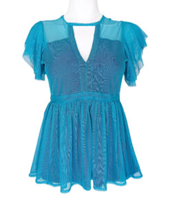 Blusa Melissa mesh celeste