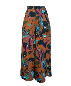 Pantalón Elefante café hojas