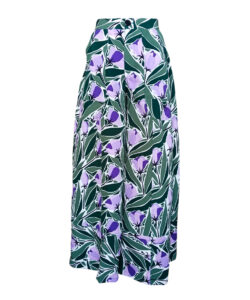 Pantalón Elefante verde flores lila