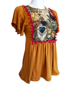 Alternative view of Blusa Toscana mostaza