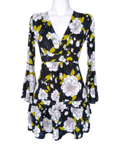 Vestido Dora Sexy negro gardenias