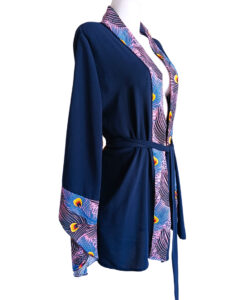 Alternative view of Saco Japonés azul pavoreal