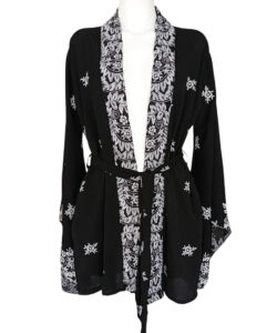 Saco Japones negro blanco