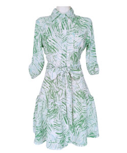 Vestido Camisero Talavera blanco menta