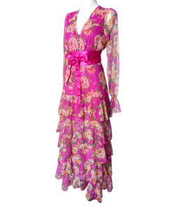 Alternative view of Vestido Australia rosa naranja