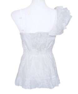 Alternative view of Blusa Jimena blanco textura