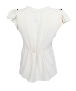 Alternative view of Blusa María beige rojo